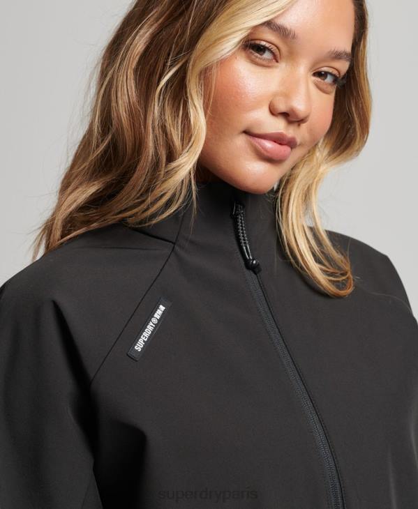 Superdry femmes veste de survêtement technique softshell D64Z5426 vêtements noir