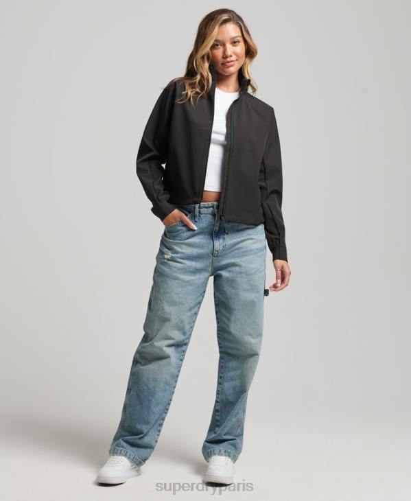 Superdry femmes veste de survêtement technique softshell D64Z5426 vêtements noir