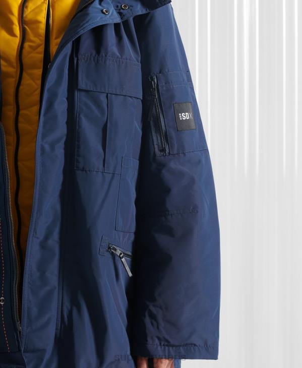 Superdry femmes veste double sdx new york en édition limitée D64Z4763 vêtements marine
