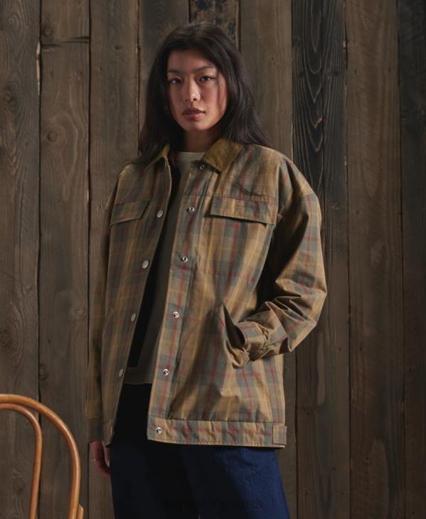 Superdry femmes veste dry cruiser en édition limitée D64Z5549 vêtements brun