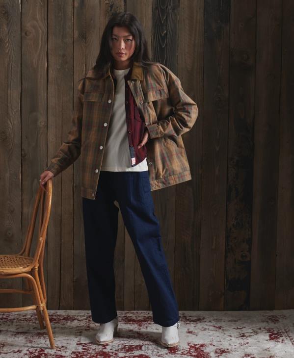 Superdry femmes veste dry cruiser en édition limitée D64Z5549 vêtements brun