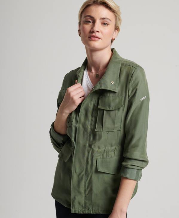 Superdry femmes veste en cupro m65 D64Z3544 vêtements vert