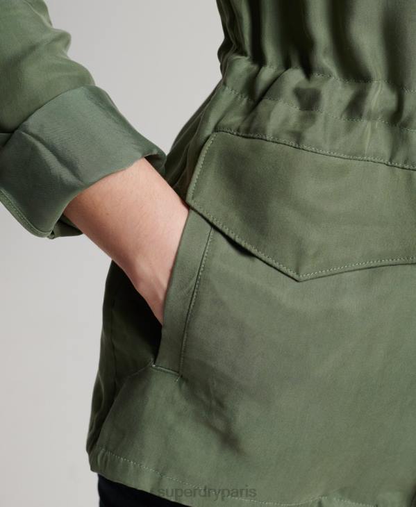 Superdry femmes veste en cupro m65 D64Z3544 vêtements vert