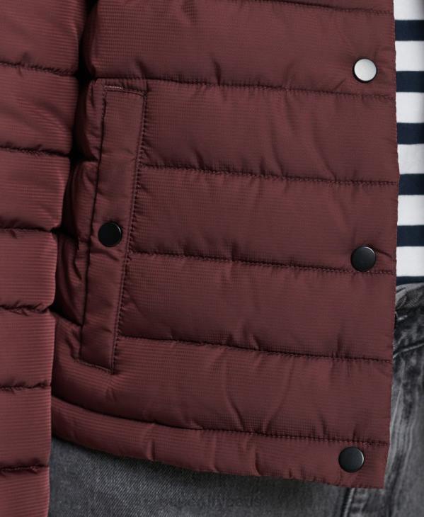 Superdry femmes veste fuji carrée D64Z5535 vêtements rouge