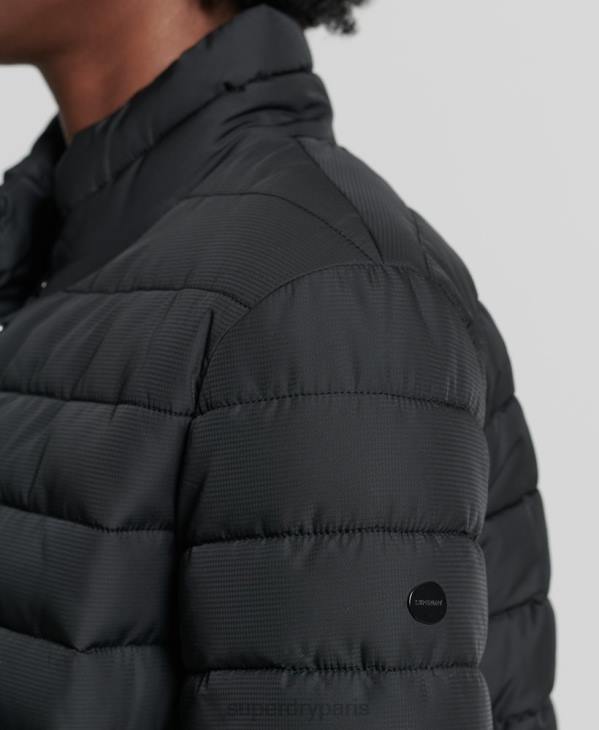 Superdry femmes veste fuji carrée D64Z5574 vêtements noir