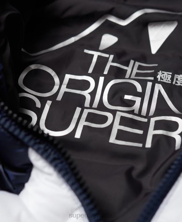Superdry femmes veste fuji à chevrons offshore luxe D64Z5703 vêtements marine