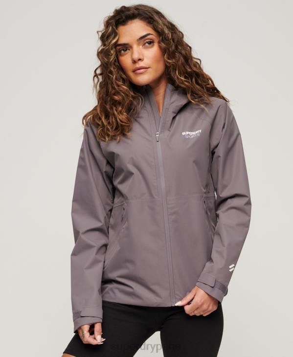 Superdry femmes veste imperméable D64Z2230 vêtements gris