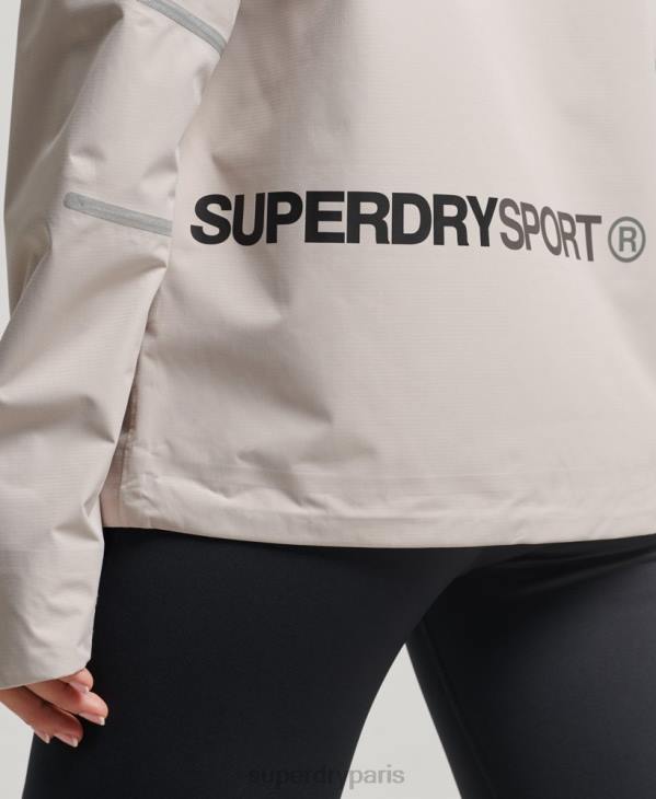 Superdry femmes veste imperméable D64Z3555 vêtements beige