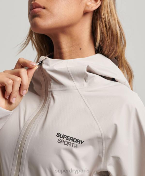 Superdry femmes veste imperméable D64Z3555 vêtements beige