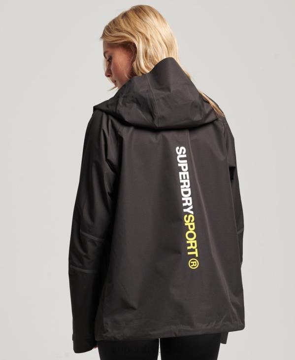 Superdry femmes veste imperméable D64Z3625 vêtements noir