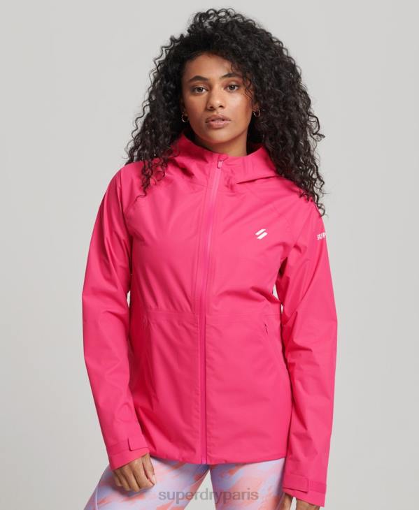 Superdry femmes veste imperméable D64Z5617 vêtements rose