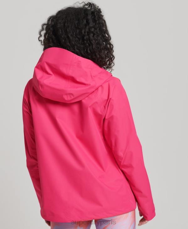Superdry femmes veste imperméable D64Z5617 vêtements rose