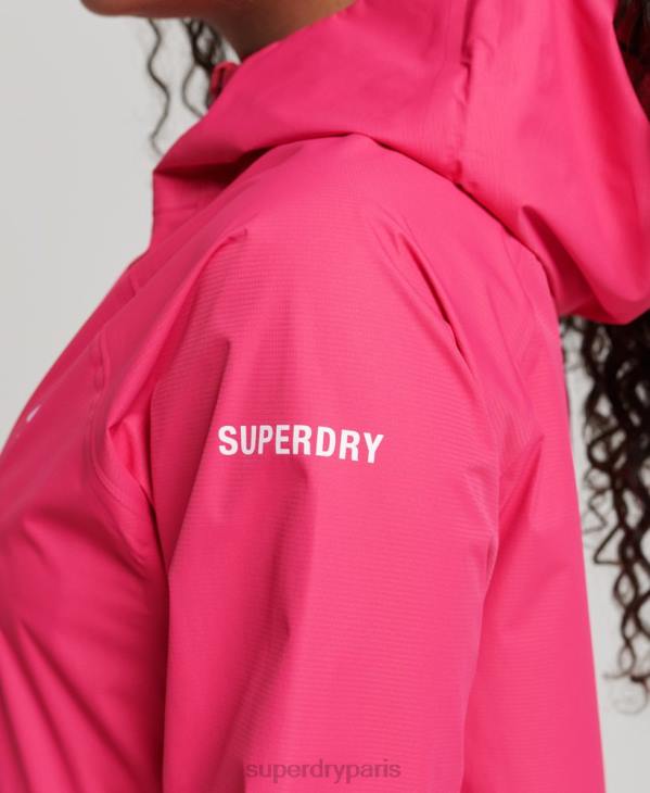 Superdry femmes veste imperméable D64Z5617 vêtements rose