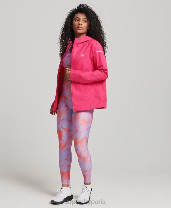 Superdry femmes veste imperméable D64Z5617 vêtements rose
