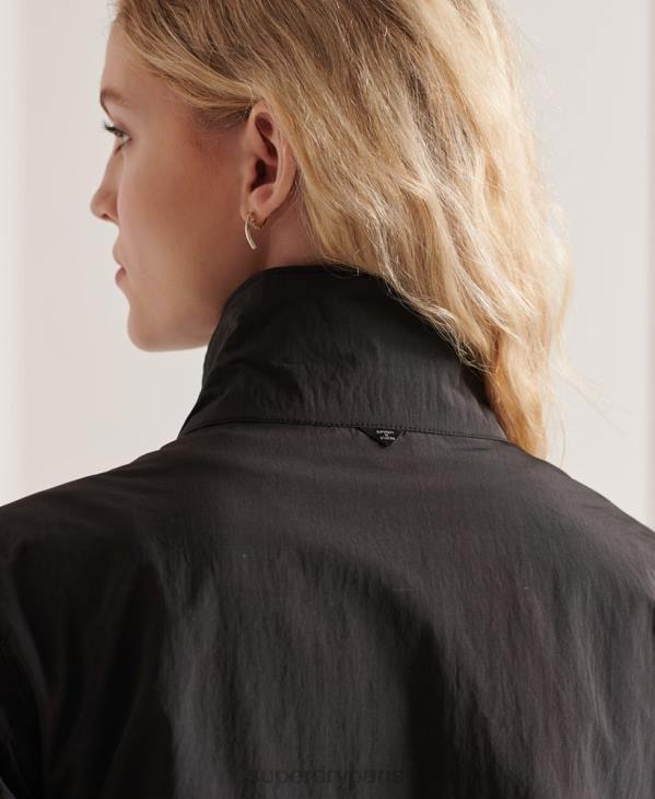 Superdry femmes veste indéchirable 6 poches D64Z5641 vêtements noir