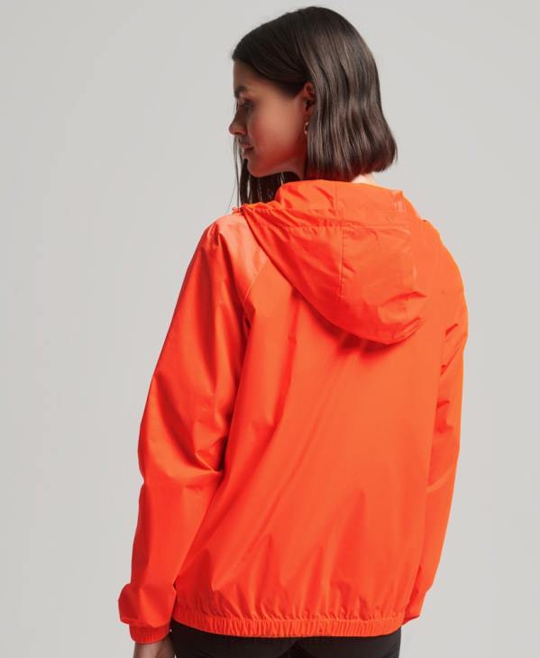 Superdry femmes veste légère à capuche essentielle D64Z5619 vêtements corail