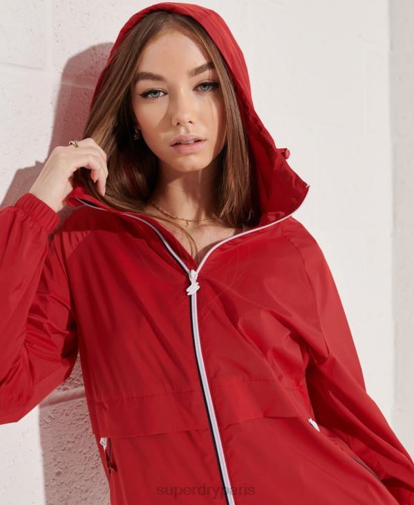 Superdry femmes veste légère code sport D64Z5604 vêtements rouge