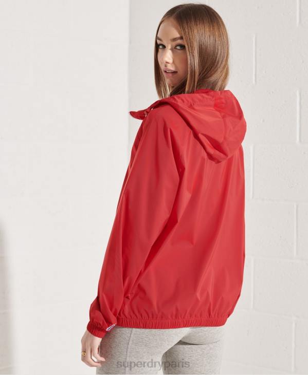 Superdry femmes veste légère code sport D64Z5604 vêtements rouge