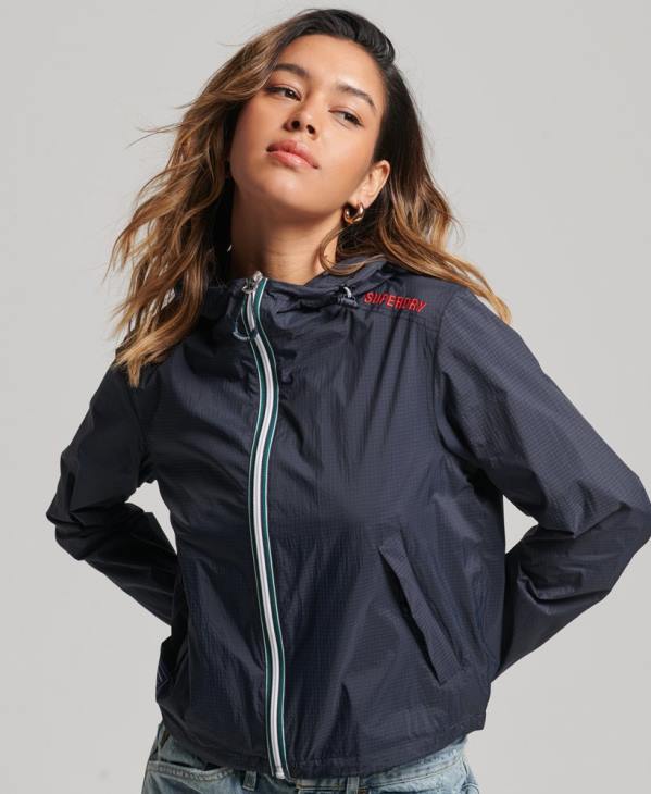 Superdry femmes veste légère à logo code standard D64Z3540 vêtements marine