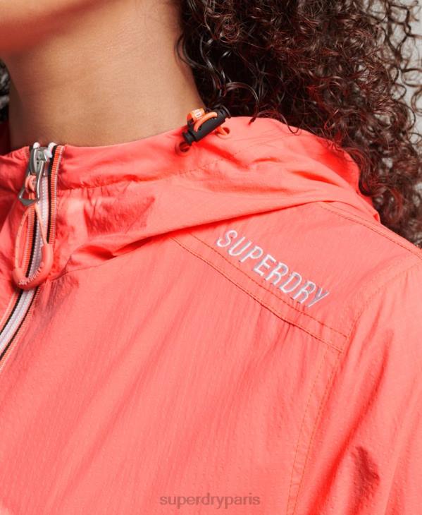 Superdry femmes veste légère à logo code standard D64Z3611 vêtements corail