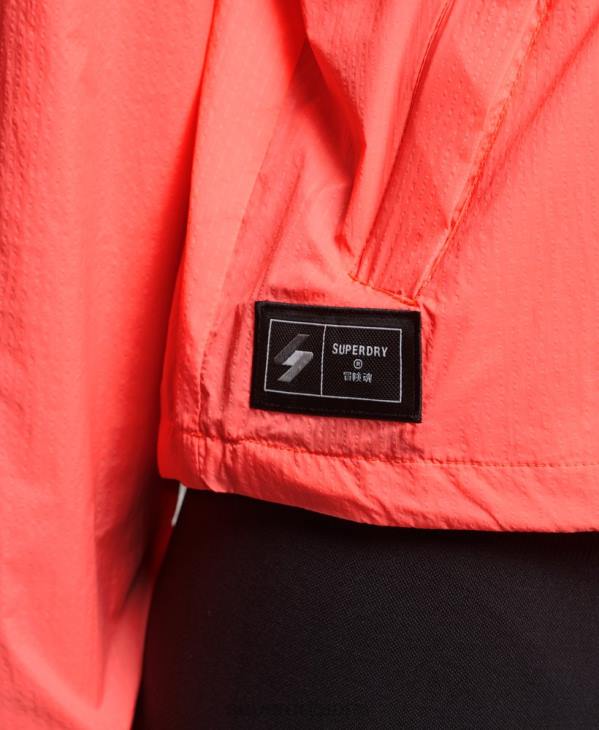 Superdry femmes veste légère à logo code standard D64Z3611 vêtements corail