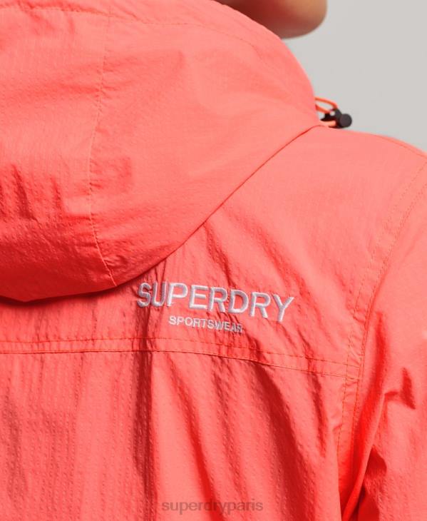 Superdry femmes veste légère à logo code standard D64Z3611 vêtements corail