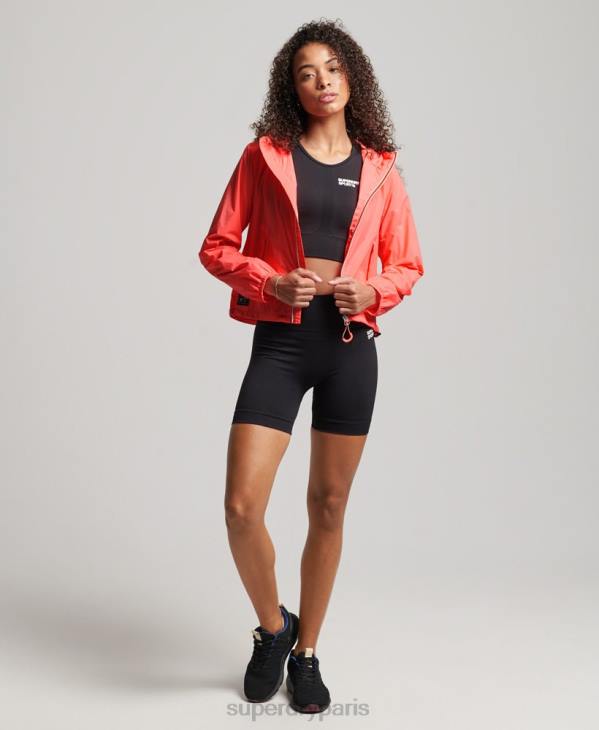 Superdry femmes veste légère à logo code standard D64Z3611 vêtements corail