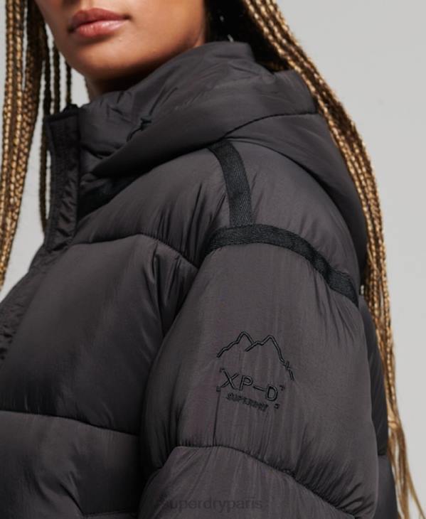 Superdry femmes veste matelassée cocon xpd D64Z5435 vêtements noir