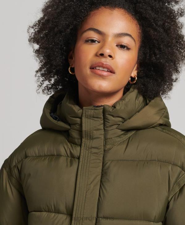 Superdry femmes veste matelassée cocon xpd D64Z5455 vêtements vert