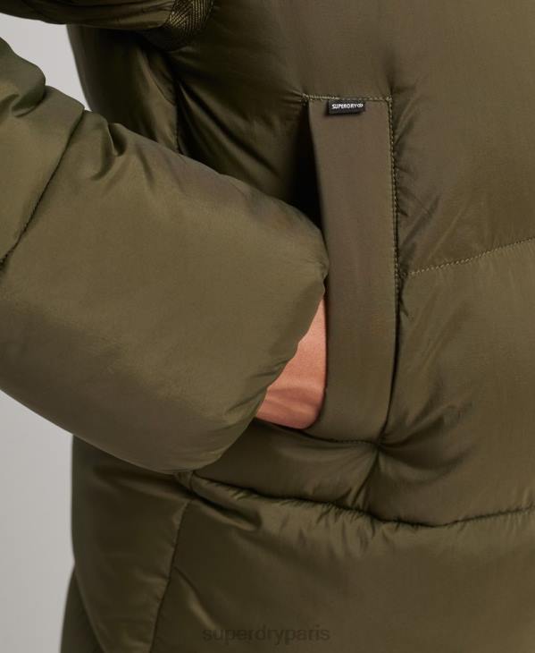 Superdry femmes veste matelassée cocon xpd D64Z5455 vêtements vert