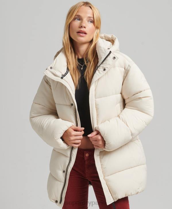 Superdry femmes veste matelassée cocon xpd D64Z5496 vêtements crème