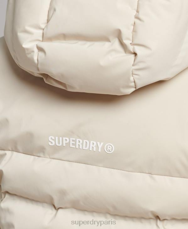 Superdry femmes veste matelassée thermoscellée D64Z3679 vêtements beige