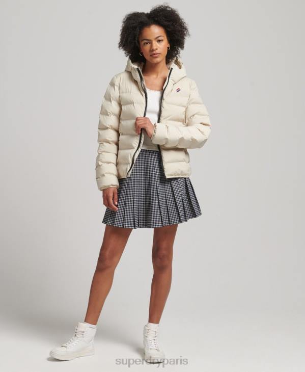 Superdry femmes veste matelassée thermoscellée D64Z3679 vêtements beige