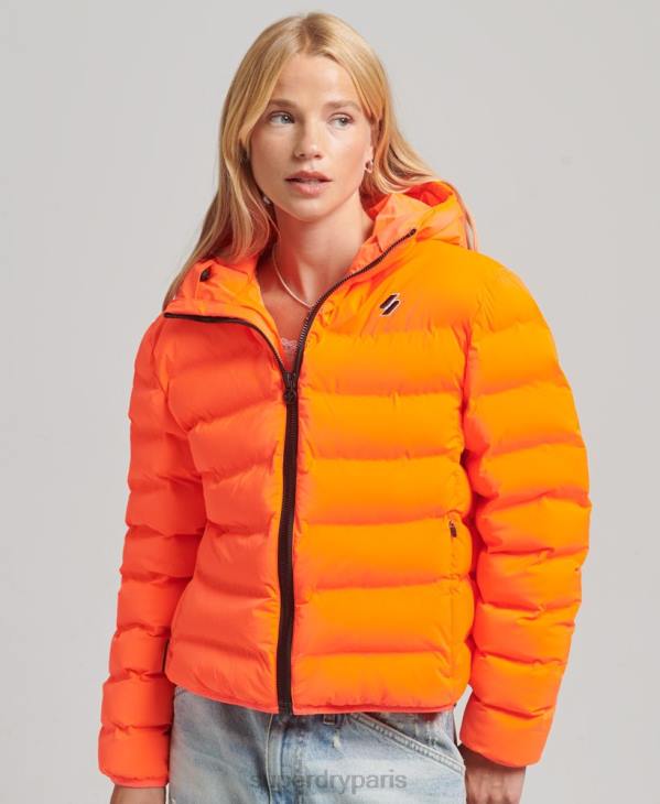 Superdry femmes veste matelassée toutes saisons D64Z3635 vêtements corail