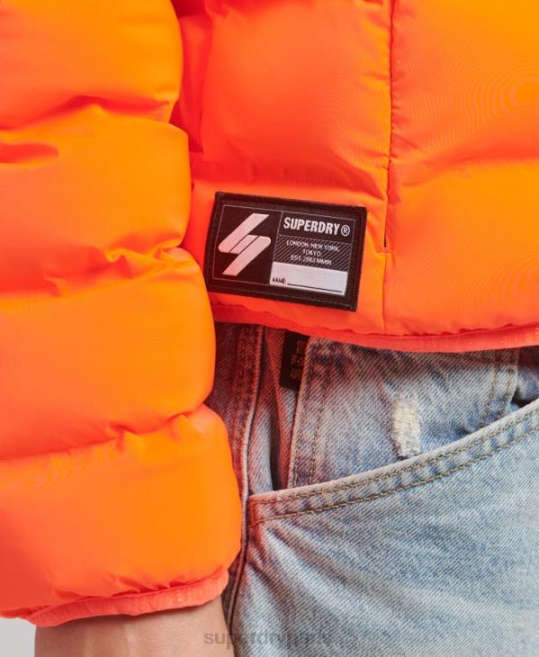 Superdry femmes veste matelassée toutes saisons D64Z3635 vêtements corail