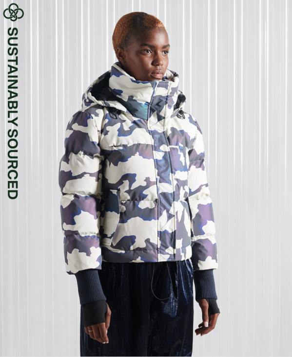 Superdry femmes veste réfléchissante sdx en édition limitée D64Z5622 vêtements multi