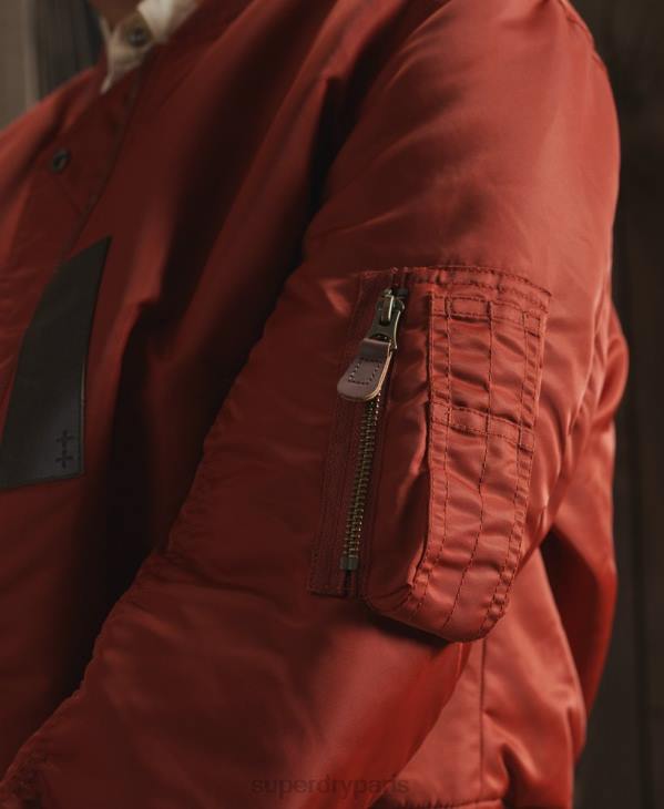 Superdry femmes veste réversible dry en édition limitée D64Z5551 vêtements rouge