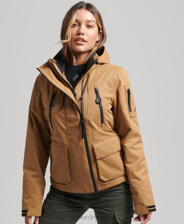 Superdry femmes veste sd-wind ultime en microfibre D64Z5611 vêtements brun