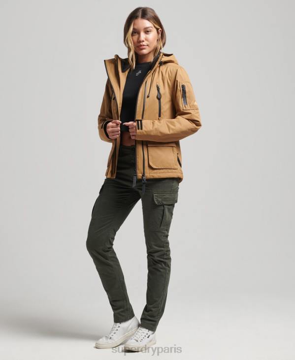 Superdry femmes veste sd-wind ultime en microfibre D64Z5611 vêtements brun