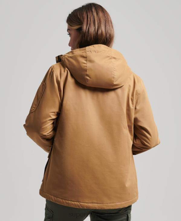 Superdry femmes veste sd-wind ultime en microfibre D64Z5611 vêtements brun