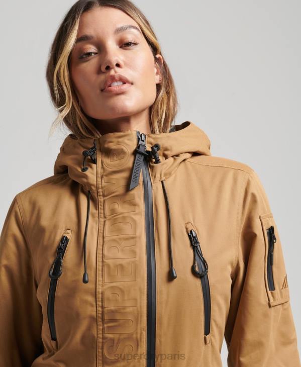 Superdry femmes veste sd-wind ultime en microfibre D64Z5611 vêtements brun
