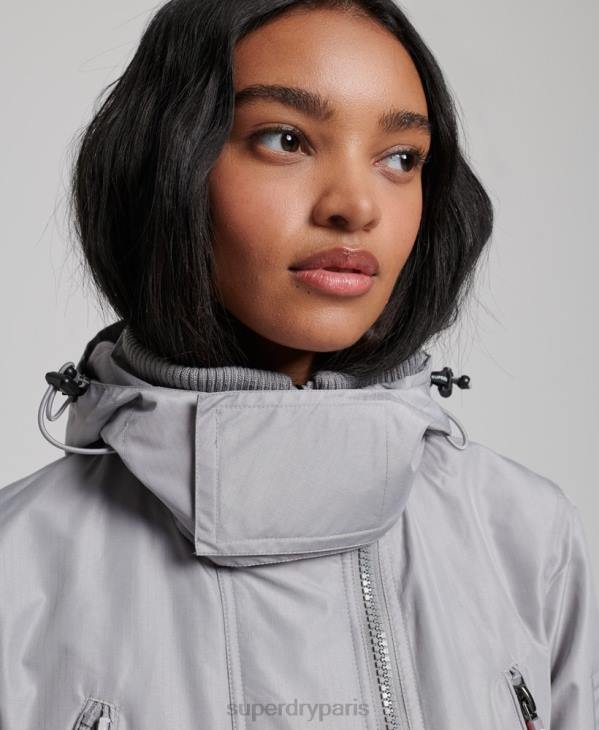 Superdry femmes veste sd-windcheater de montagne D64Z3533 vêtements gris clair