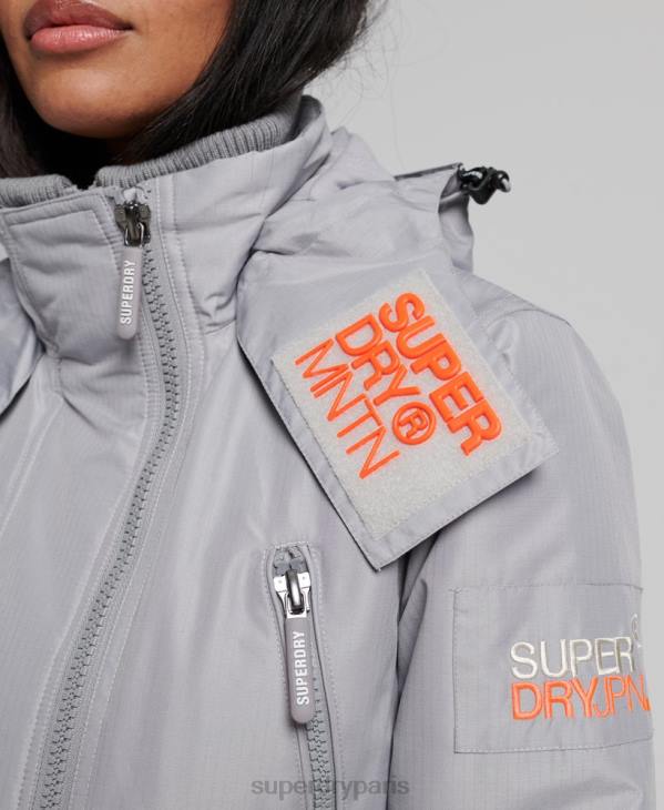 Superdry femmes veste sd-windcheater de montagne D64Z3533 vêtements gris clair