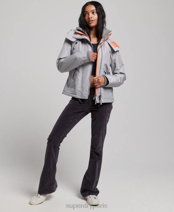 Superdry femmes veste sd-windcheater de montagne D64Z3533 vêtements gris clair