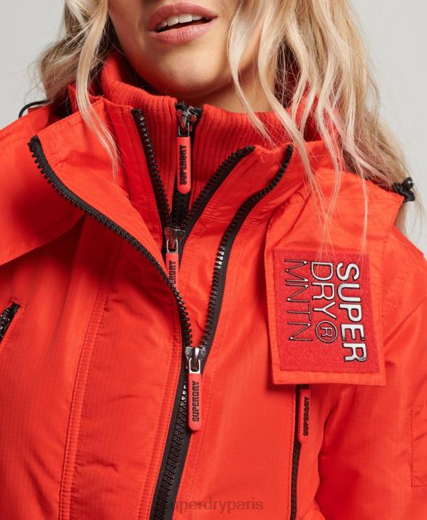 Superdry femmes veste sd-windcheater de montagne D64Z3554 vêtements rouge