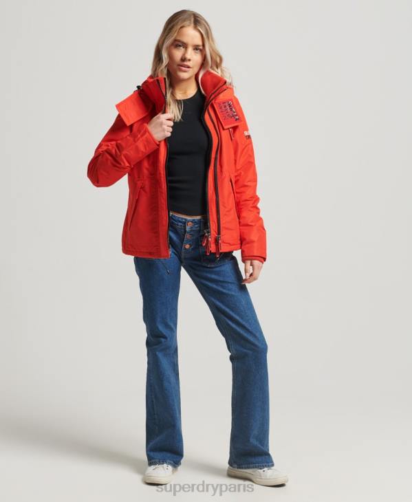 Superdry femmes veste sd-windcheater de montagne D64Z3554 vêtements rouge