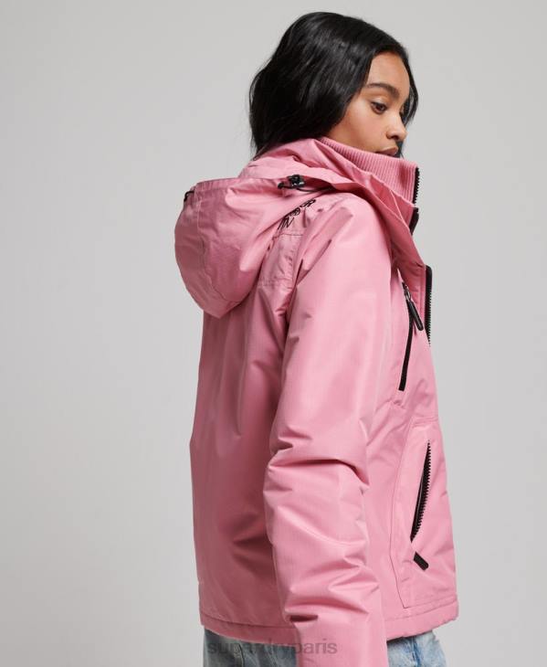 Superdry femmes veste sd-windcheater de montagne D64Z3833 vêtements rose