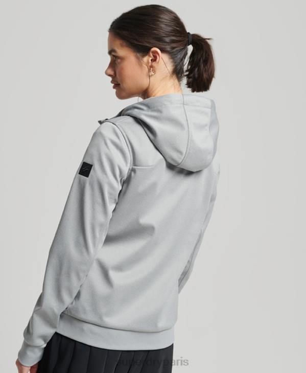 Superdry femmes veste softshell technique D64Z5411 vêtements gris