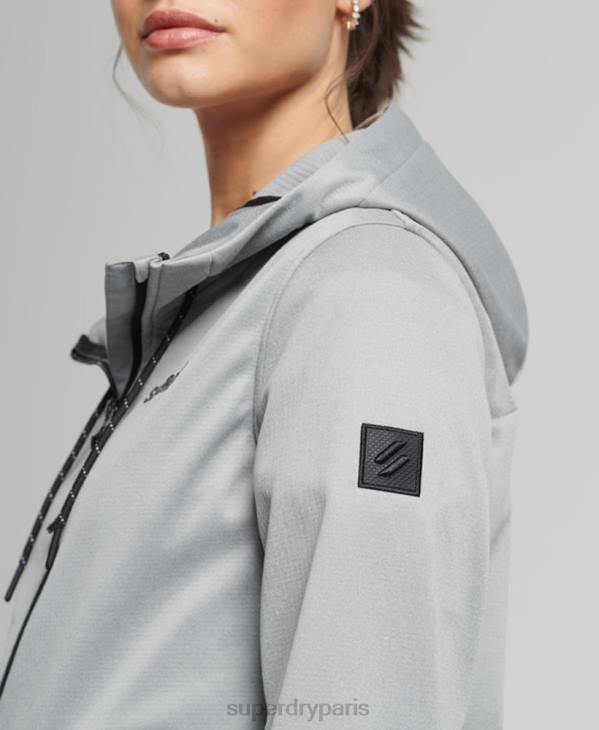 Superdry femmes veste softshell technique D64Z5411 vêtements gris