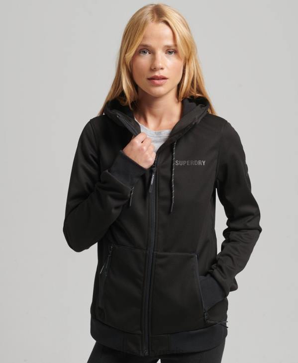 Superdry femmes veste softshell technique D64Z5554 vêtements noir